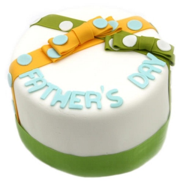 Bows and Dots Dad Cake