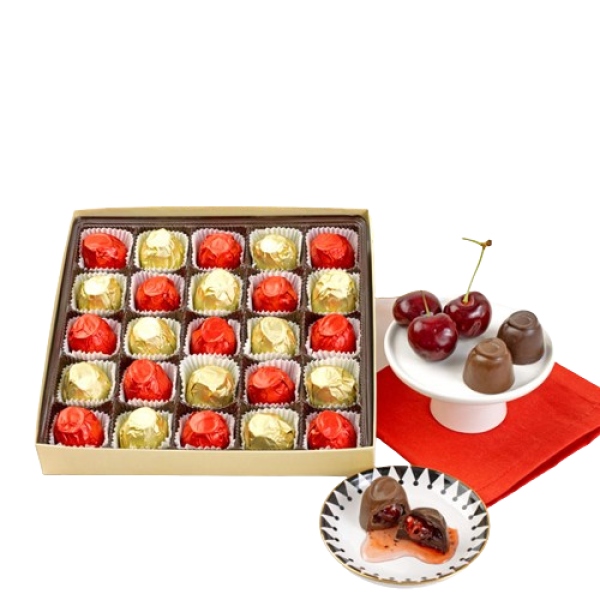 Deluxe Chocolate Covered Cherries Gift Box