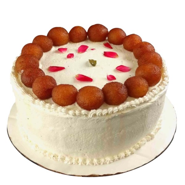 Vanila Gulab Jamun Cake